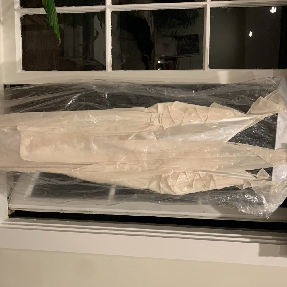 Joanna August Lacey Long Bridesmaid Dress, Off-white, Size S - Picture 5 of 5